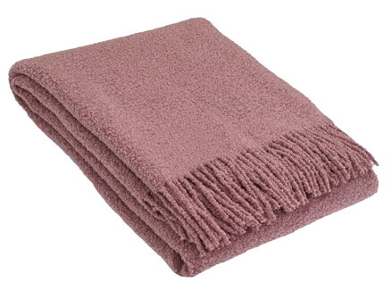 Hotelová deka BOUCLÉ Dusty Rose